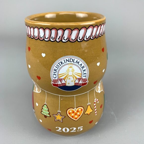 Christkindlmarket Chicago 2025 Childrens Gingerbread Man Woman Christmas Mug New - Picture 3 of 6